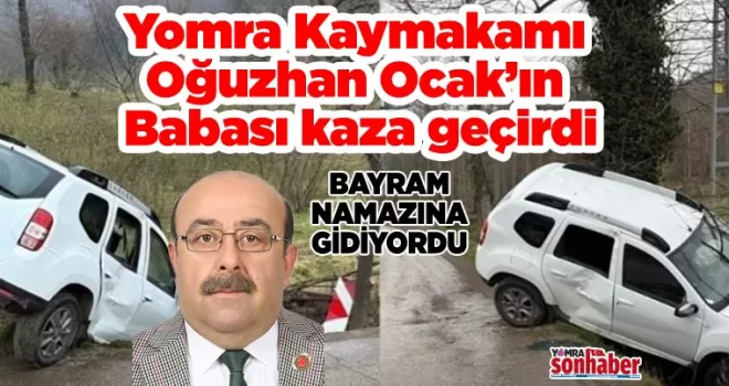 Ağıdere Muhtarı Trafik Kazası Geçirdi