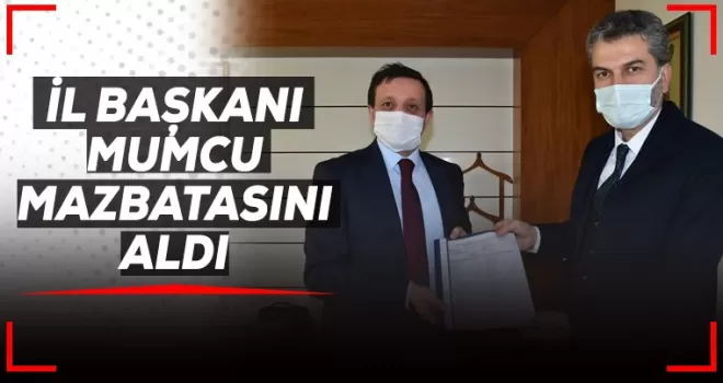AK Parti Trabzon İl Başkanı Mumcu Mazbatasını aldı! 