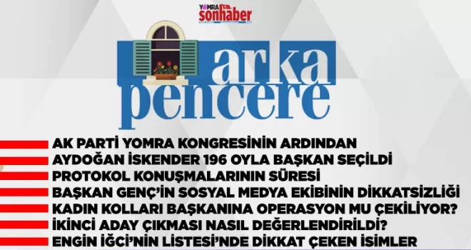 AK PARTİ YOMRA KONGRESİNİN ARDINDAN