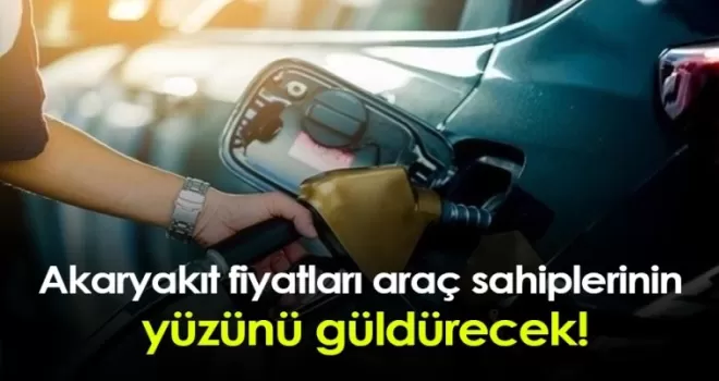 Akaryakıt fiyatları araç sahiplerinin yüzünü güldürecek!