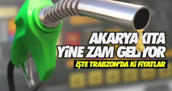 Akaryakıt fiyatlarına yine zam geliyor!