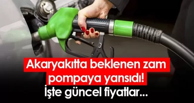 Akaryakıtta beklenen zam pompaya yansıdı! İşte güncel fiyatlar...