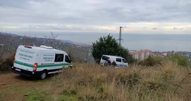 Akçaabat'ta yanarak ölmüş kişinin cesedi bulundu