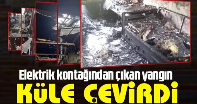 Akçaabat’ta yangın korkuttu