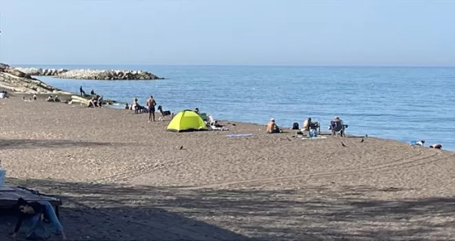 Akçakoca’da ekim ayında denize girdiler