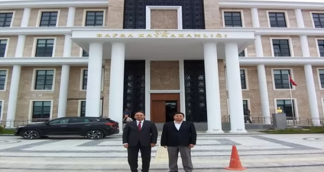 Alaçam Kaymakamı Zaman’dan Bafra Kaymakamı Ertürkmen’e ziyaret