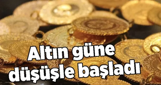 Altın güne düşüşle başladı