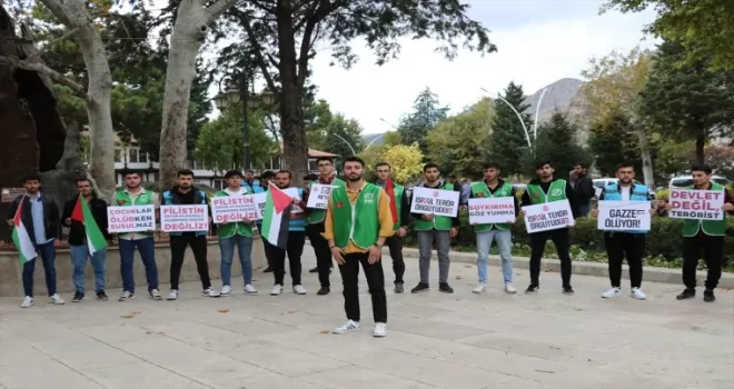 Amasya’da İsrail’in Gazze’ye saldırıları protesto edildi