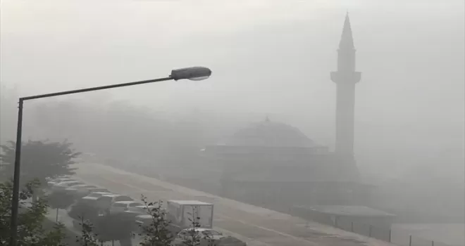 Amasya’da kar ve sis etkili oldu