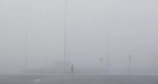 Amasya'da sis etkili oldu