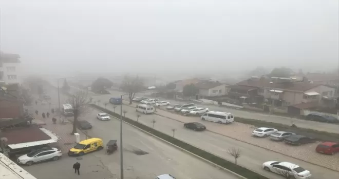 Amasya'da sis etkili oluyor