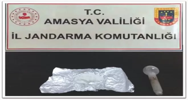Amasya’da uyuşturucu operasyonda 2 zanlı yakalandı