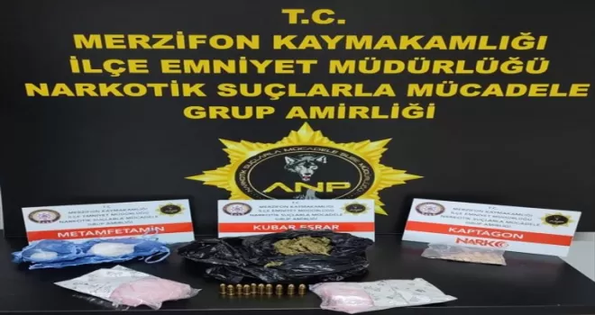 Amasya'da uyuşturucu operasyonunda bir zanlı tutuklandı