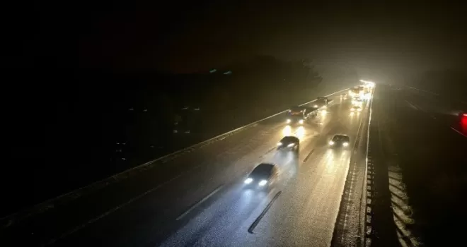 Anadolu Otoyolu’nda akıcı trafik yoğunluğu yaşanıyor