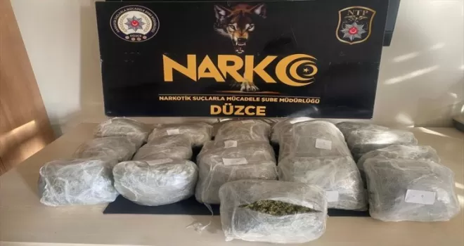 Anadolu Otoyolu’nda durdurulan otomobilde 9 kilo 645 gram esrar yakalandı