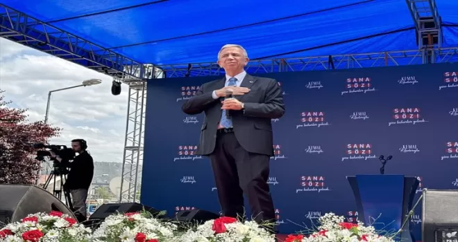 Ankara Büyükşehir Belediye Başkanı Yavaş, Karabük’teki mitingde konuştu