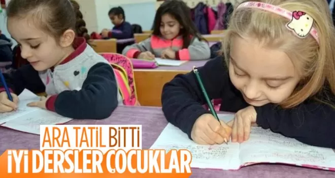 Ara tatilin ardından 19 milyon öğrenci için bugün ders zili çaldı