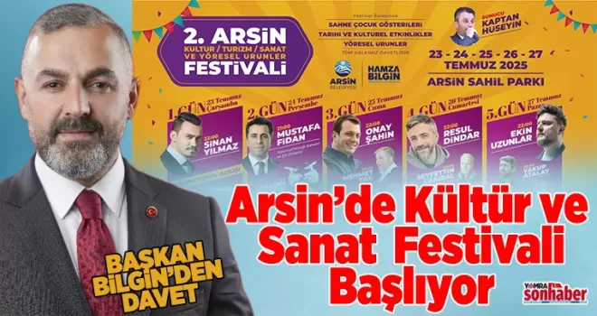 Arsin’de Kültür ve  Sanat Rüzgârı Başlıyor