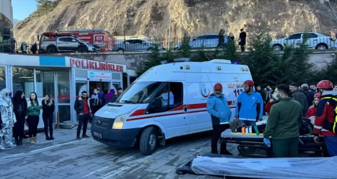 Artvin’de hastanede yangın tatbikatı yapıldı