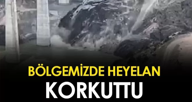 Artvin’de heyelan meydana geldi