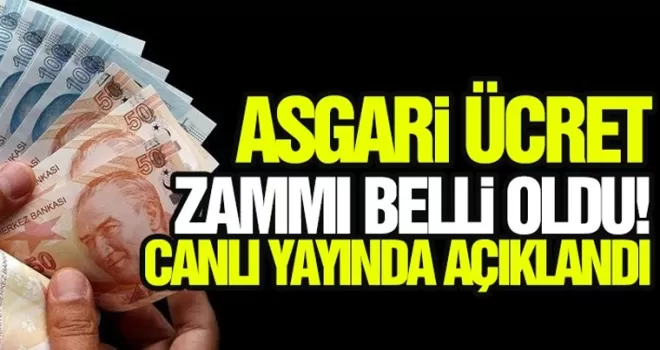 Asgari ücret belli oldu! Cumhurbaşkanı açıkladı