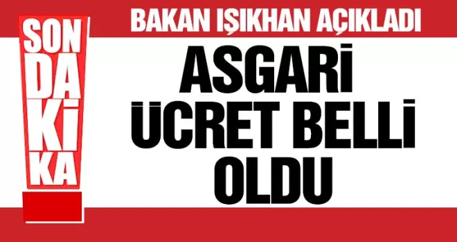 Asgari ücret belli oldu