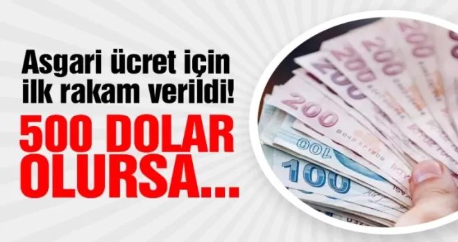 Asgari ücret için ilk rakam verildi!