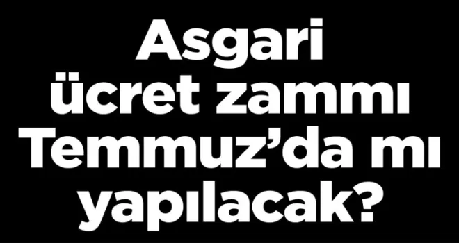 Asgari ücret zammı Temmuz’da mı yapılacak?