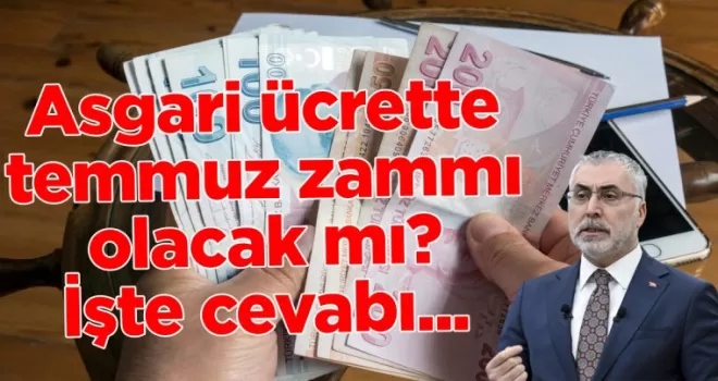 Asgari ücrette temmuz zammı olacak mı? İşte cevabı...