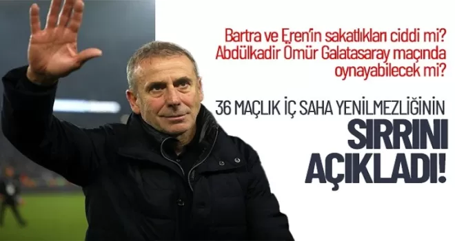 Avcı 36 maçlık iç saha yenilmezliğinin sırrını açıkladı