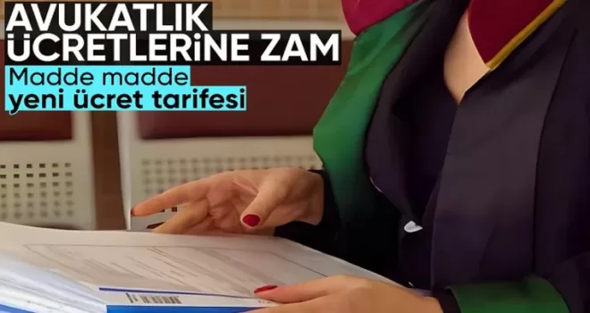  Avukatlık asgari ücret tarifesi belirlendi