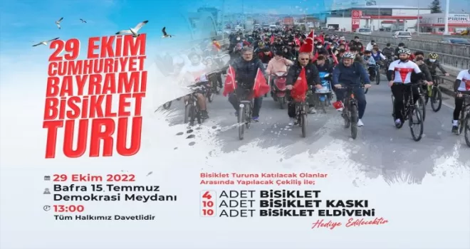 Bafra Belediyesi Cumhuriyet Bayramı Bisiklet Turu'nun 4'üncüsü düzenlenecek