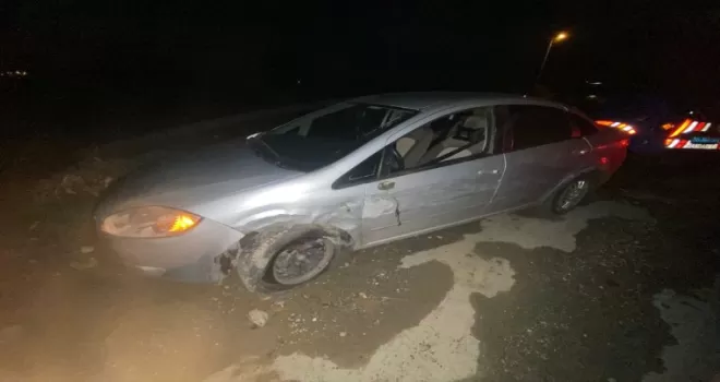 Bafra'da iki otomobilin çarpıştığı kazada 1 kişi yaralandı