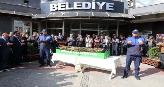 Bafra’da kalp krizi sonucu ölen zabıta memuru içir tören yapıldı