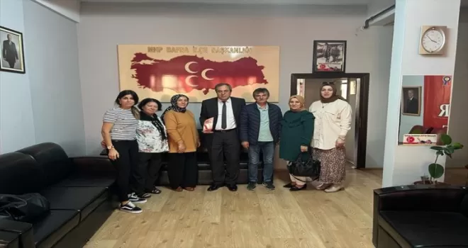Bafra’da şehit aileleri ve gazilerden MHP’ye ziyaret
