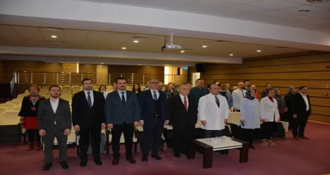 Bafra Devlet Hastanesinde 14 Mart Tıp Bayramı dolayısıyla tören düzenlendi