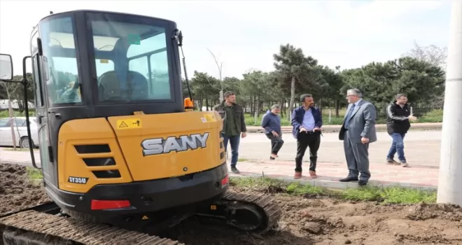 Bafra ilçesinde Millet Bahçesi yapılıyor