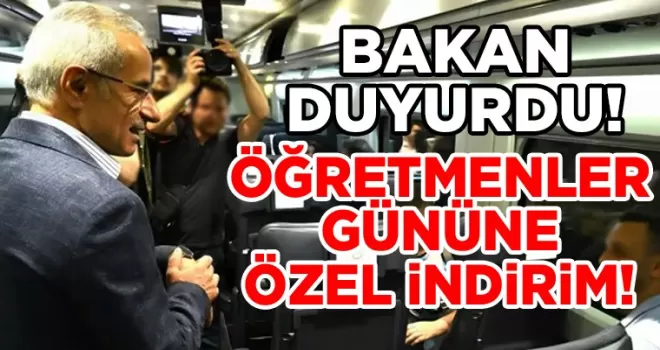 Bakan duyurdu! Öğretmenler gününe özel yüzde 50 indirim