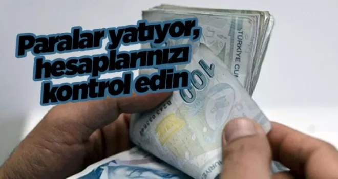 Bakan duyurdu! Paralar yatıyor, hesaplarınızı kontrol edin
