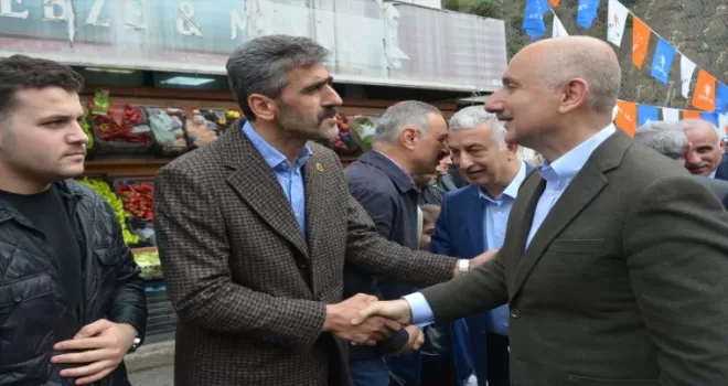 Bakan Karaismailoğlu, Çaykara’da yaptığı ziyarette konuştu:
