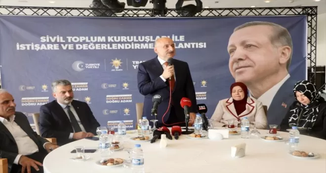 Bakan Karaismailoğlu, Trabzon’da STK temsilcileriyle bir araya geldi: