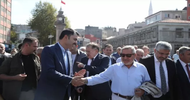 Bakan Kurum, Samsun'da temel atma ve toplu açılış töreninde konuştu: