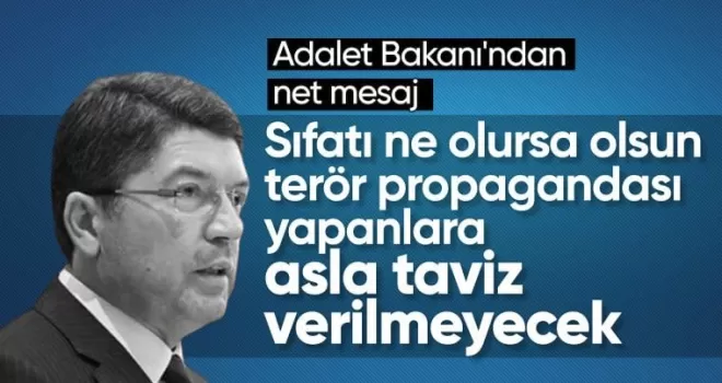 Bakan Tunç: Terör propagandası yapanlara asla taviz verilmeyecek
