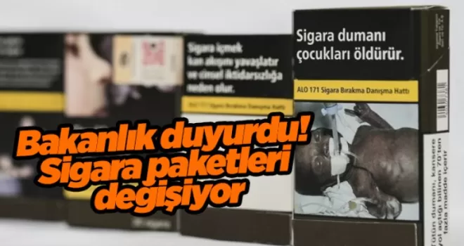 Bakanlık duyurdu! Sigara paketleri değişiyor