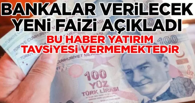 Bankalar verilecek yeni faizi açıkladı: 120 bin lirası olan yaşadı