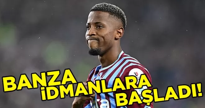 Banza takımla idmana başladı
