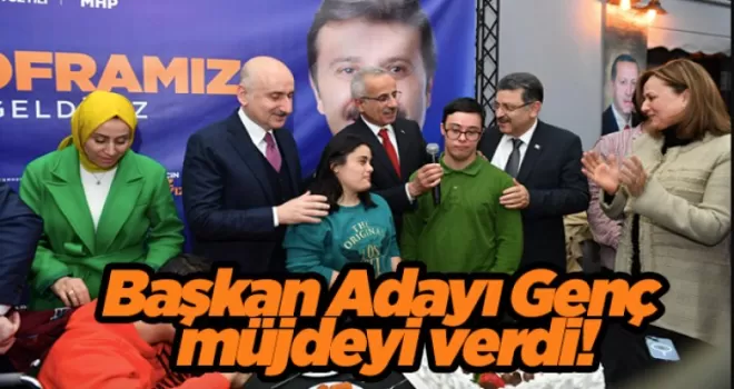 Başkan adayı Genç müjdeyi verdi! Otizm Yaşam Merkezi hayata geçecek