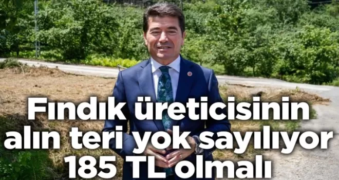 Başkan Ahmet Kaya, ’Fındık üreticisinin alın teri yok sayılıyor, 185 TL olmalı’