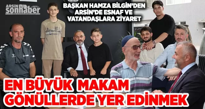 BAŞKAN BİLGİN VATANDAŞLA SIKI DİYALOGDA