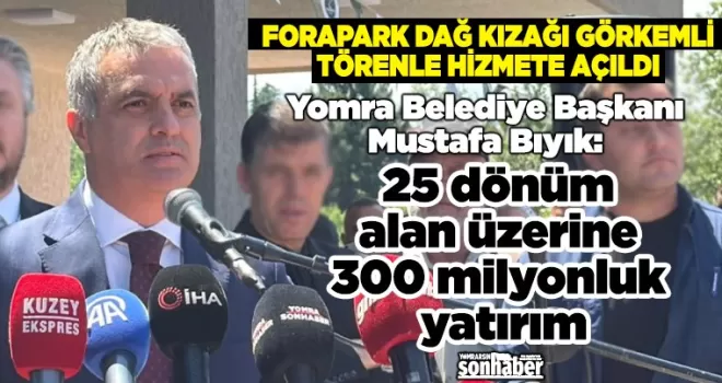 Başkan Bıyık: “Forapark, Trabzon Turizmine Güç Katacak“